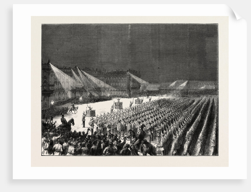 The Emperor of Germany at St. Petersburg, Russia: Military Concert by Electric Light Before the Winter Palace, 1873 by Anonymous