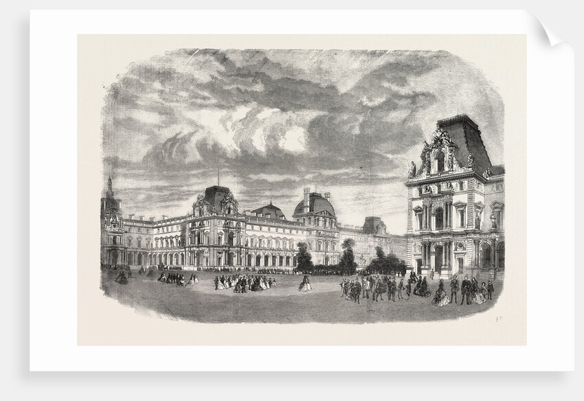New Court of the Louvre, Paris, France, 1856 by Anonymous