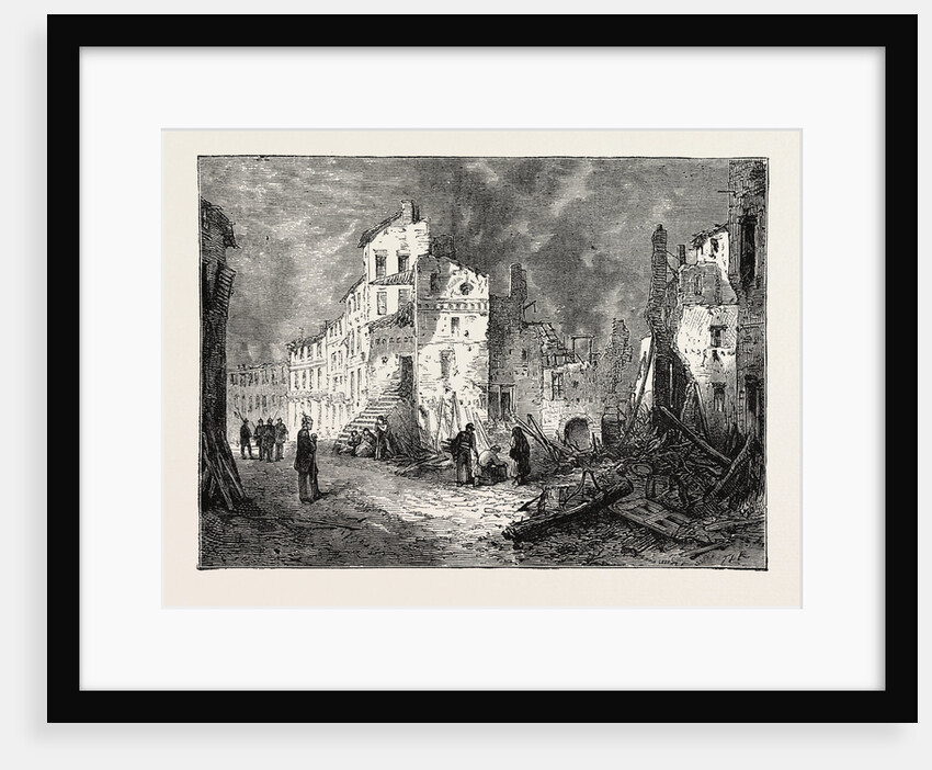 The Ruins of Thionville, after the Bombardment by the Prussians, France, 1871 by Anonymous