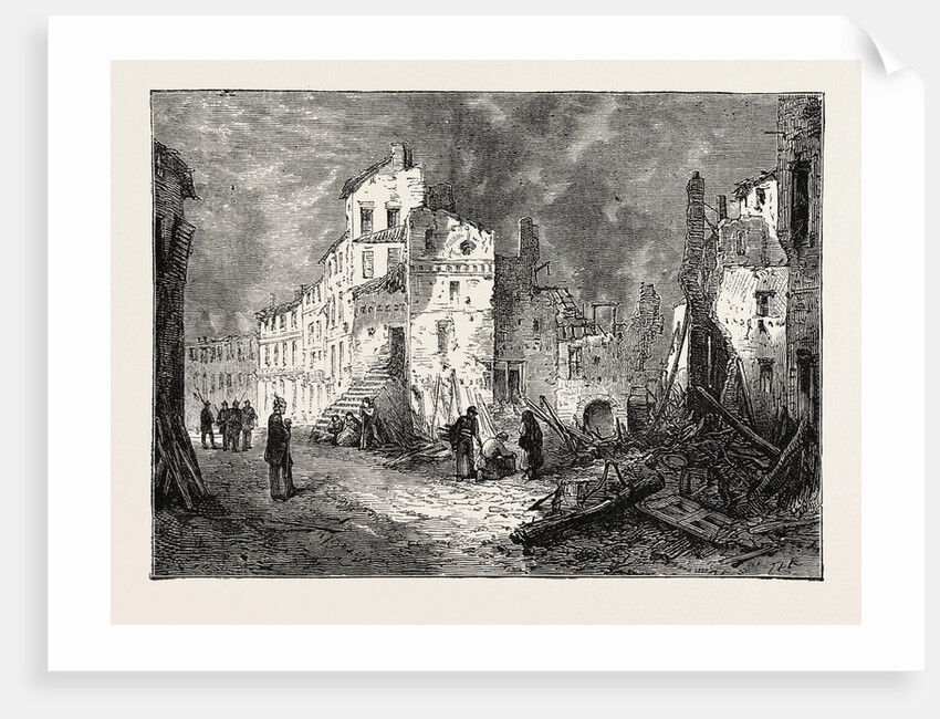 The Ruins of Thionville, after the Bombardment by the Prussians, France, 1871 by Anonymous