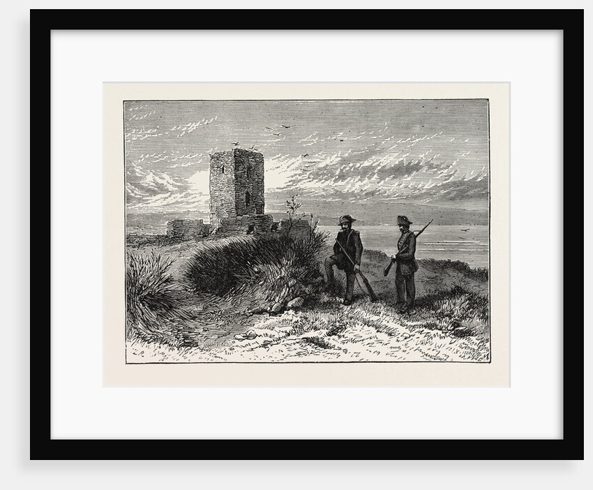 Moorish Tower at Gibraltar: Station of the Eclipse Expedition, 1871 by Anonymous