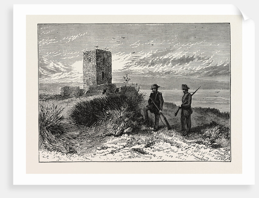 Moorish Tower at Gibraltar: Station of the Eclipse Expedition, 1871 by Anonymous