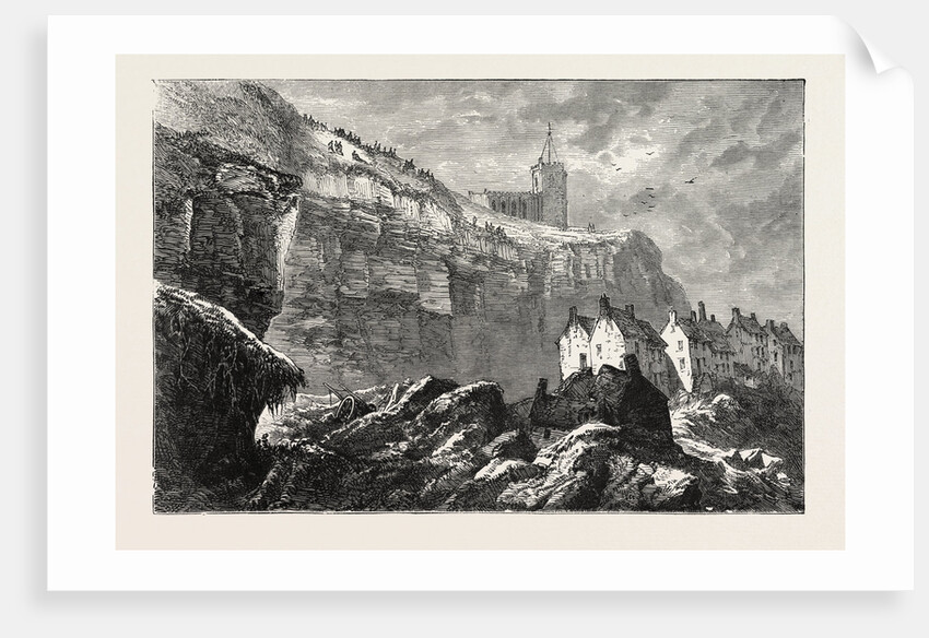 The Landslip at Whitby, UK, 1871 by Anonymous