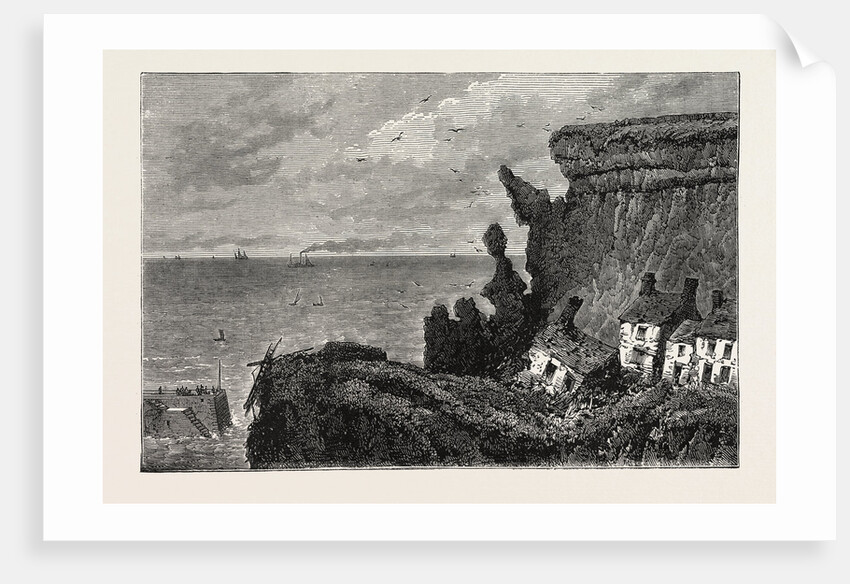 The Landslip at Whitby, UK, 1871 by Anonymous