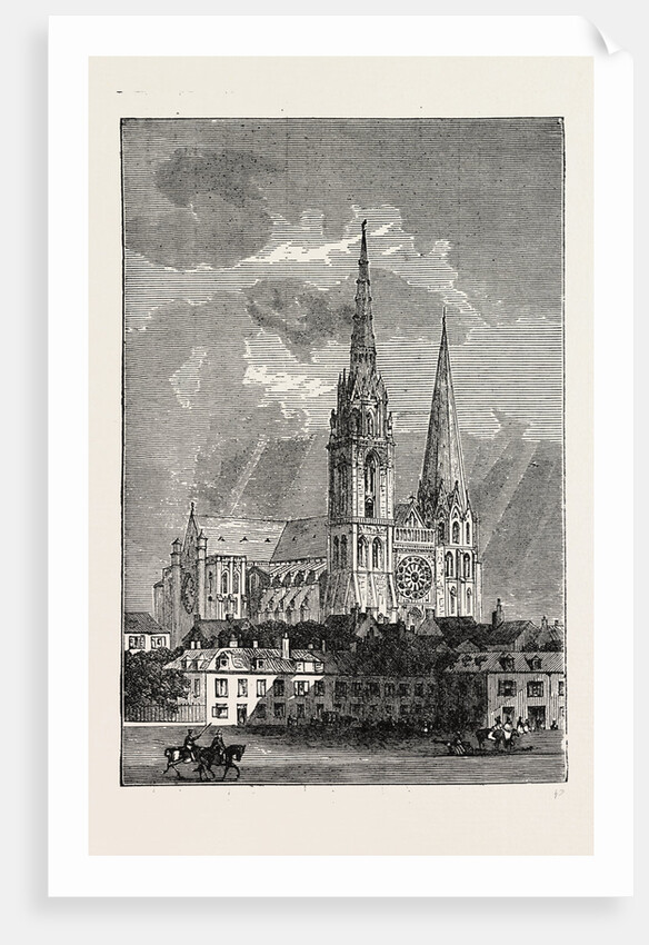 Chartres Cathedral, France, 1871 by Anonymous