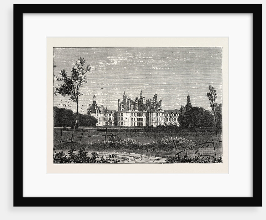 The Front of the Chateau De Chambord, France, 1871 by Anonymous
