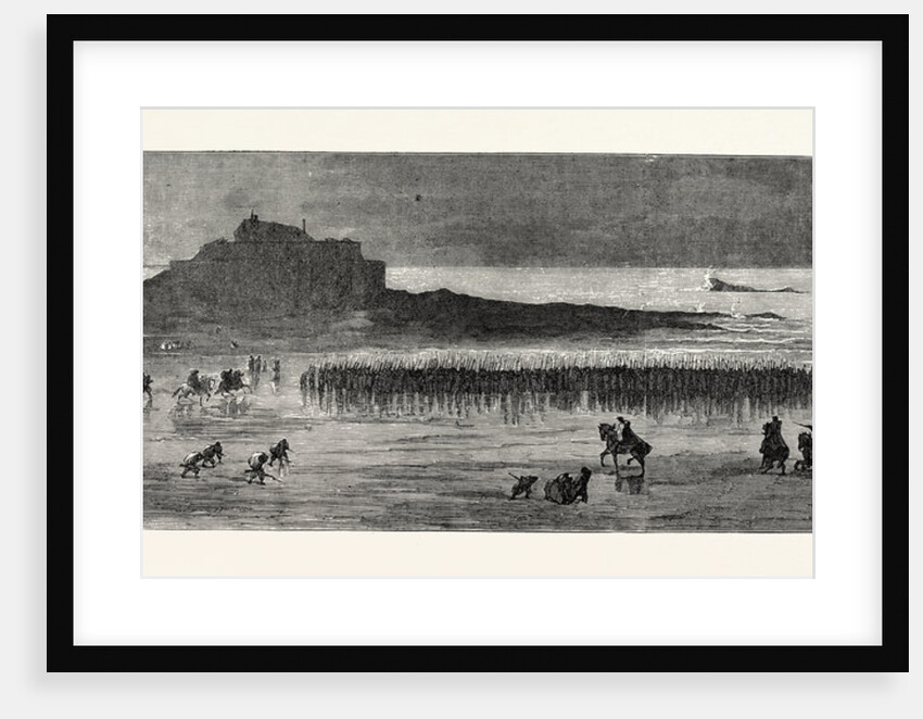 On the Beach at St. Malo: Departure of Levies for the Front, France, 1871 by Anonymous