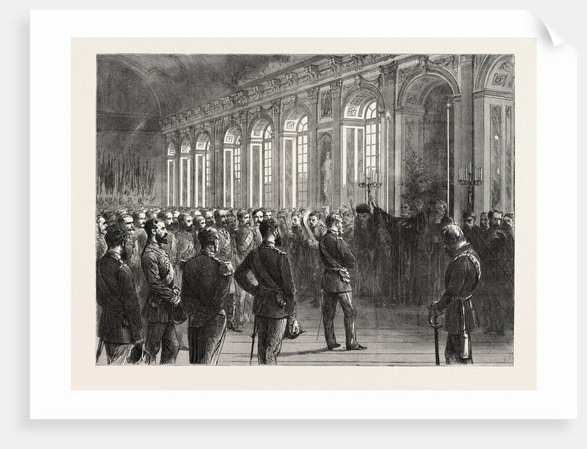 The Proclaiming the Emperor of Germany in the Galerie Des Glaces, Versailles, France, 1871 by Anonymous