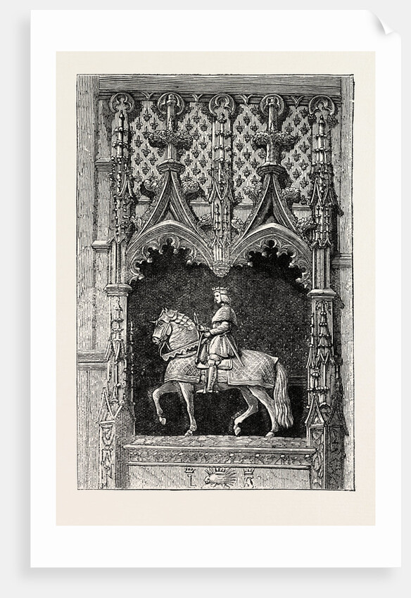 Statue at the Chateau of Blois, France, 1871 by Anonymous