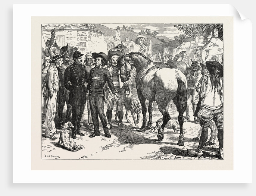The Buying Horses in Brittany for the French Army, France, 1871 by Anonymous