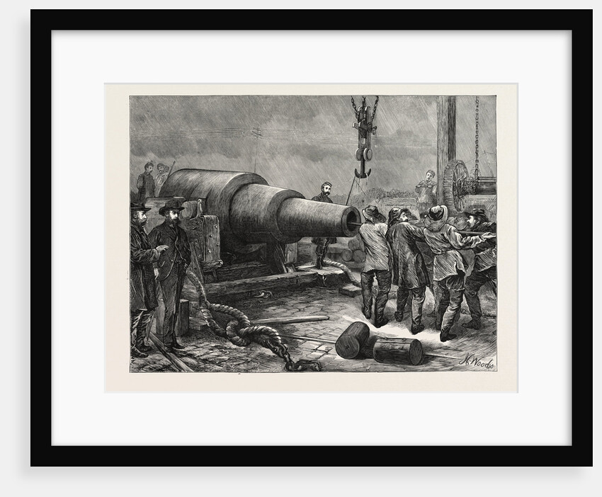 Testing the 35 Ton Gun at Woolwich, UK, 1871 by Anonymous