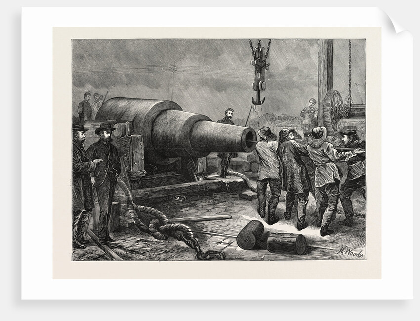 Testing the 35 Ton Gun at Woolwich, UK, 1871 by Anonymous