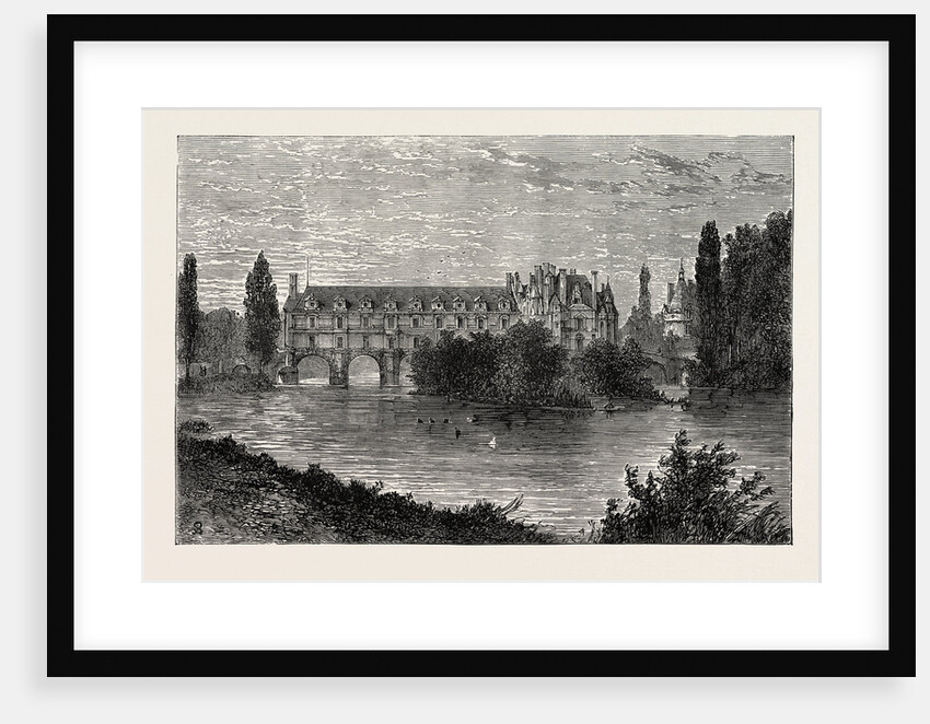 Chenonceaux, Chateau De Chenonceau, France, 1871, River Front by Anonymous