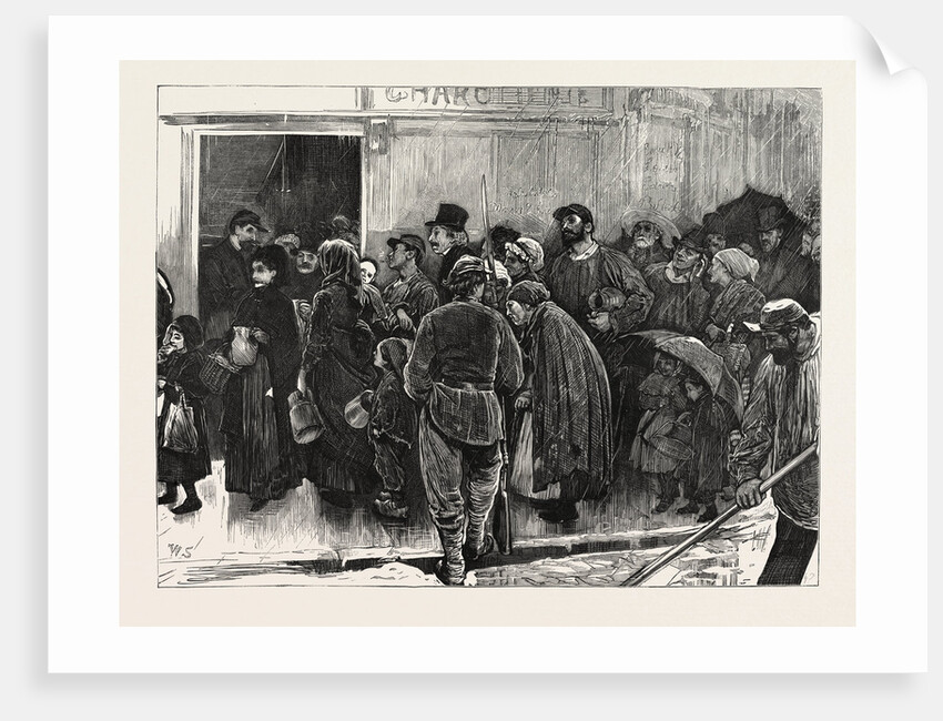 A Queue in Paris, France, 1871 by Anonymous