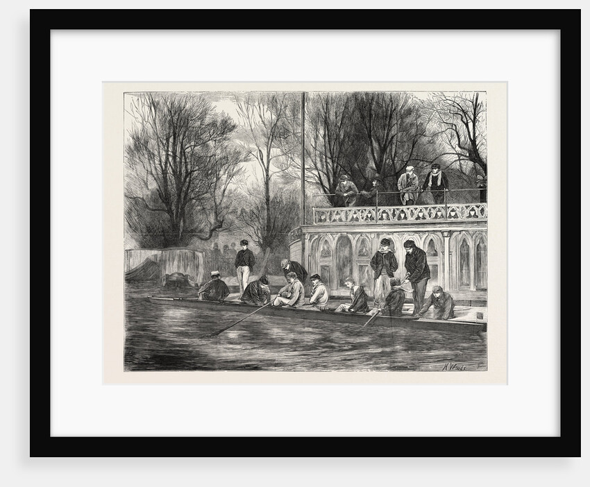 A Sketch on the Isis, the Oxford Crew at Home, UK, 1871 by Anonymous