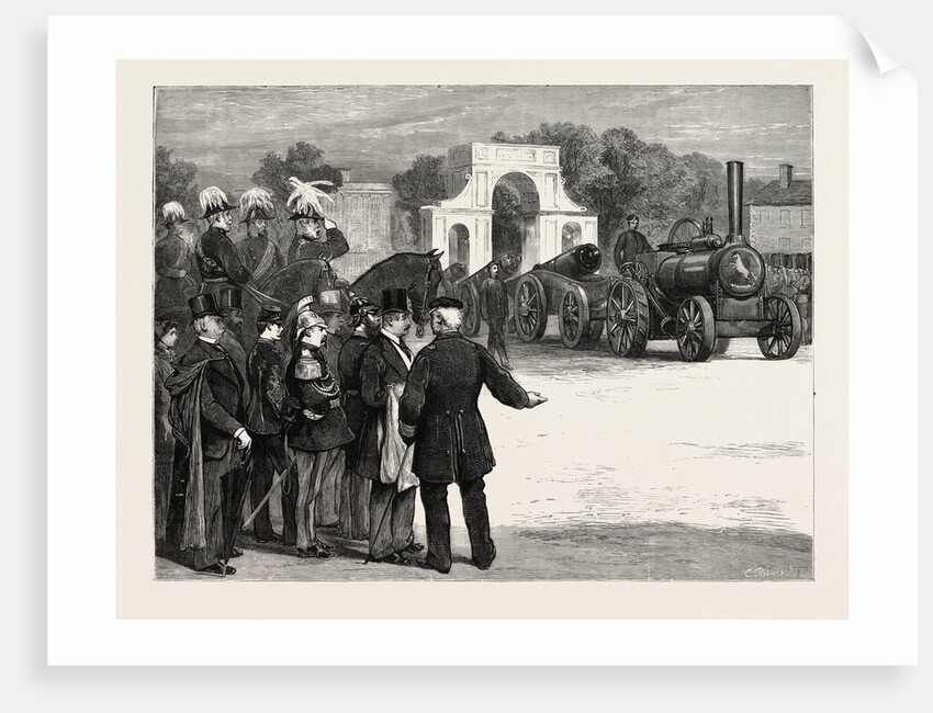 The War of the Future: Steam Sappers Marching Past at Chatham, UK, 1878 by Anonymous