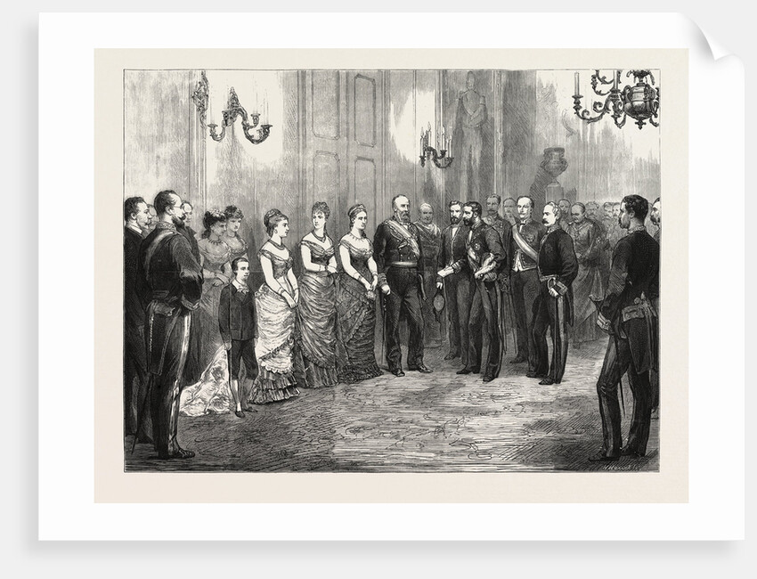 The Betrothal of the King of Spain: The King's Envoy Formally Asking the Duke of Montpensier for the Hand of the Infanta Mercedes, 1878 by Anonymous