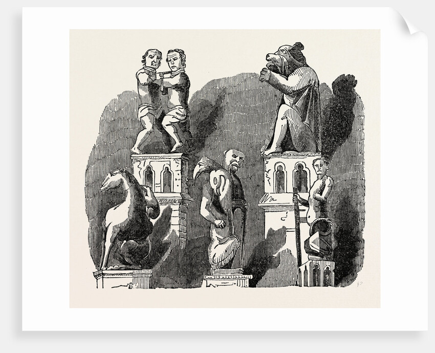 Antique Sculptures at Magdalen College, Oxford by Anonymous