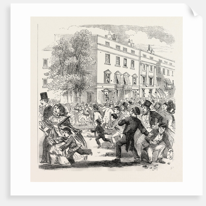 The Sunday Riots at Belgravia, London, 1855 by Anonymous