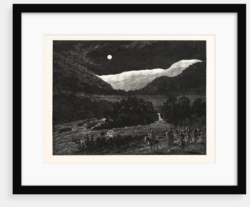 The South American War: Chilian Cavalry Crossing the Pass of Usapalta, in the Cordilleras. by Anonymous