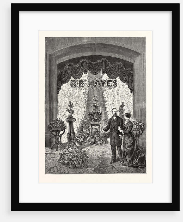 California: Visit of President Hayes and Party to San Francisco, the Floral Decorations of the President's Parlor in the Palace Hotel by Anonymous