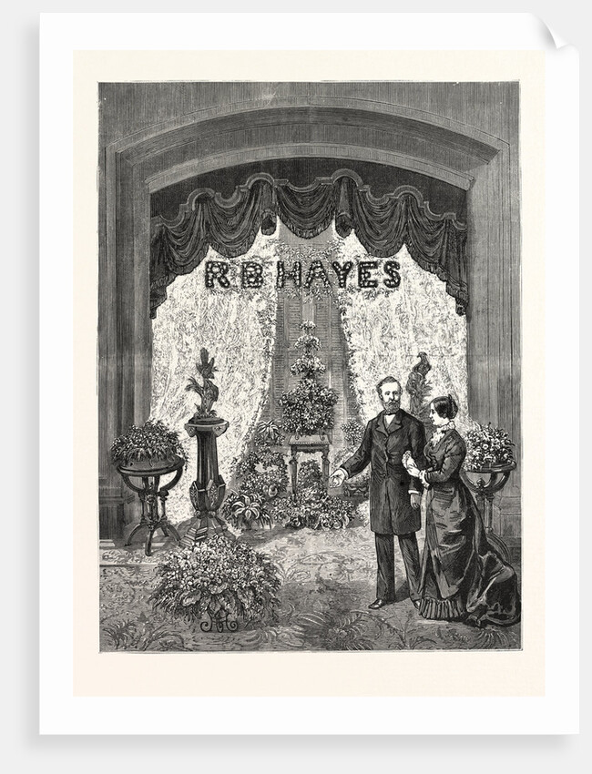 California: Visit of President Hayes and Party to San Francisco, the Floral Decorations of the President's Parlor in the Palace Hotel by Anonymous