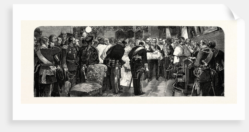 Spain: The Royal Birth, King Alfonso Presenting the Infanta to the Ambassadors and State Officials by Anonymous