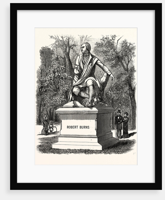 New York: Bronze Statue of Robert Burns, Unvailed in Central Park, October 2nd by Anonymous