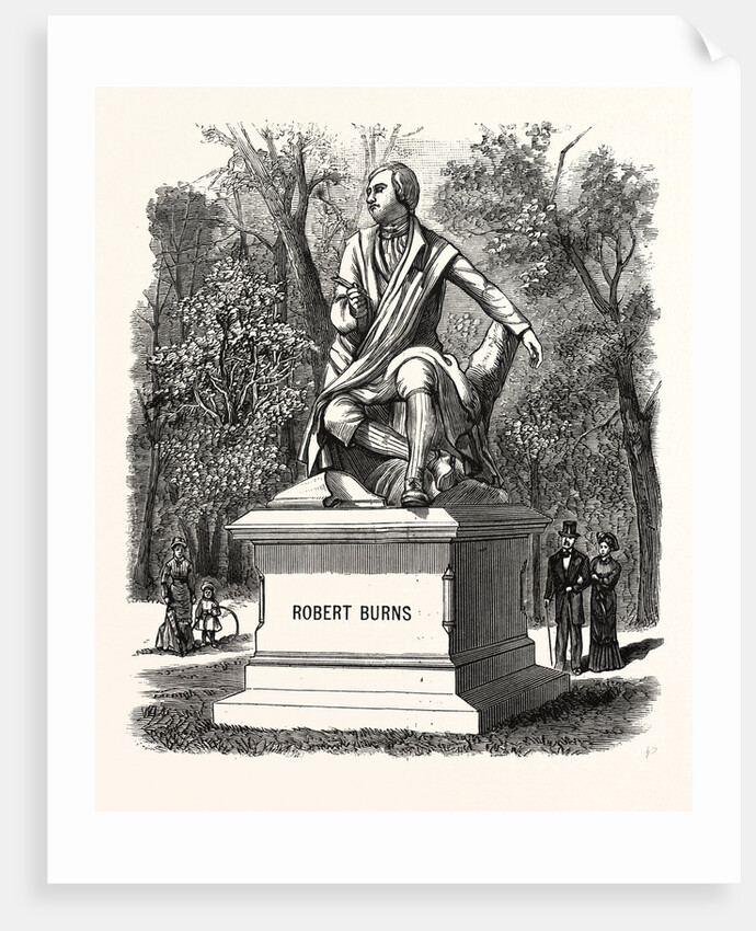 New York: Bronze Statue of Robert Burns, Unvailed in Central Park, October 2nd by Anonymous
