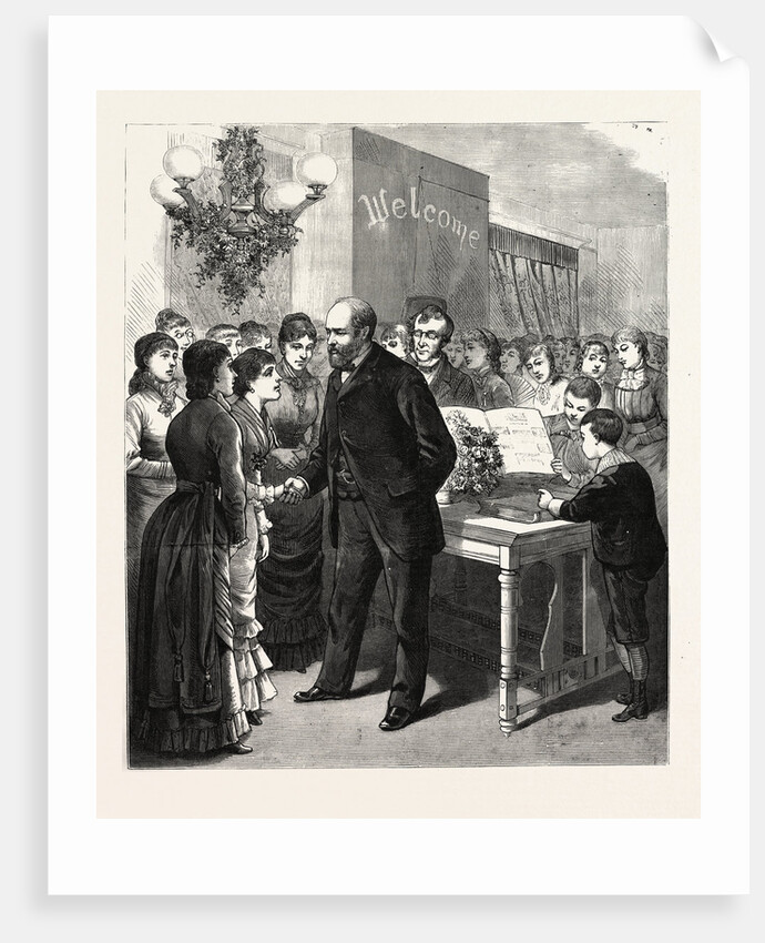 Ohio: Birthday Reception, by the Students of the Lake Erie Seminary at Painesville, to President-Elect Garfield by Anonymous