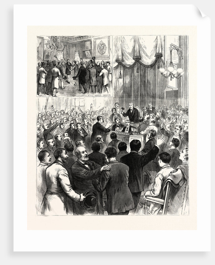The Political Revolution in New York: Scene in the Aldermanic Chamber on the Confirmation of Mayor Cooper's Nominations by Anonymous