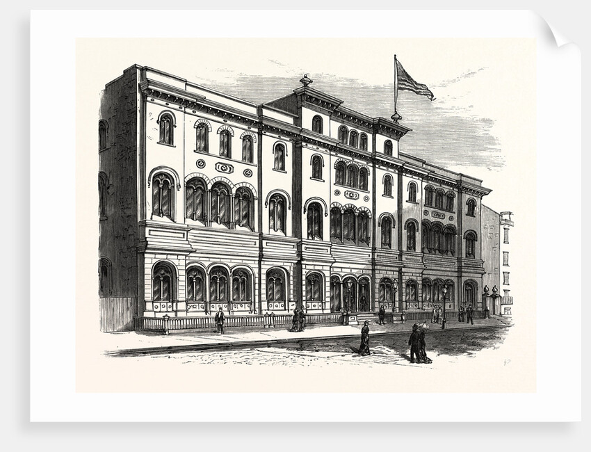New York: The Astor Library, with Its Recent Addition by Anonymous
