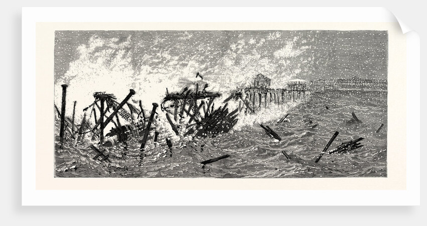 New Jersey: Threatened Destruction of the Iron Pier at Long Branch by Anonymous