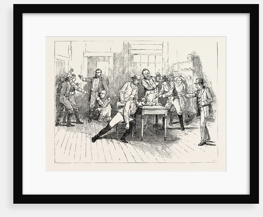 Scene from the Close of Act 1 of Aldrich and Parsloe's Successful Play My Partner by Anonymous