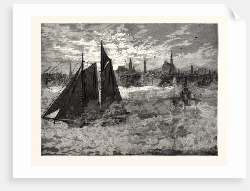 New York: Singular Scene on the North River, on a Morning of December, with the Thermometer Ten Degrees below Zero by Anonymous