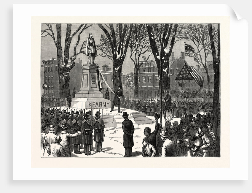 New Jersey: Unvailing the Statue of Major-General Philip Kearny, in Military Park, Newark, December by Anonymous