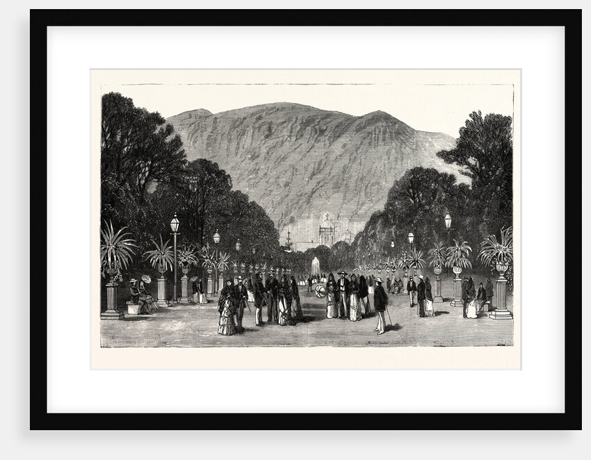 The War in South America: The Capital of Peru, View on the Alameda De Los Descalzos by Anonymous