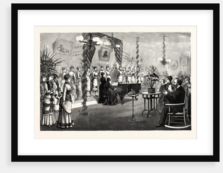 Ohio: Fan Drill of the Young Ladies of the Lake Erie Seminary at Painesville, Before President-Elect Garfield by Anonymous