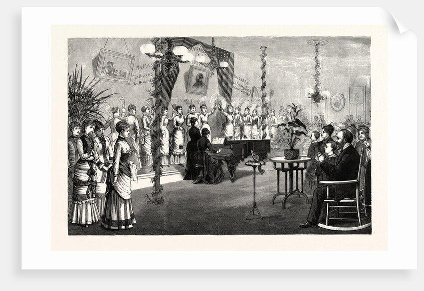 Ohio: Fan Drill of the Young Ladies of the Lake Erie Seminary at Painesville, Before President-Elect Garfield by Anonymous