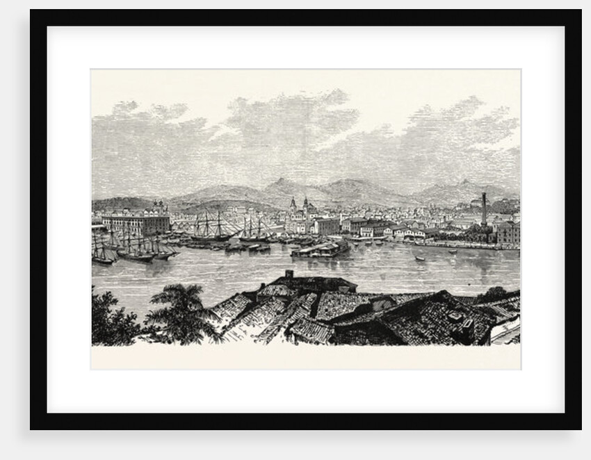 Brazil: View of the City of Rio De Janeiro, Taken from the Itha Das Cobras, in the Bay by Anonymous