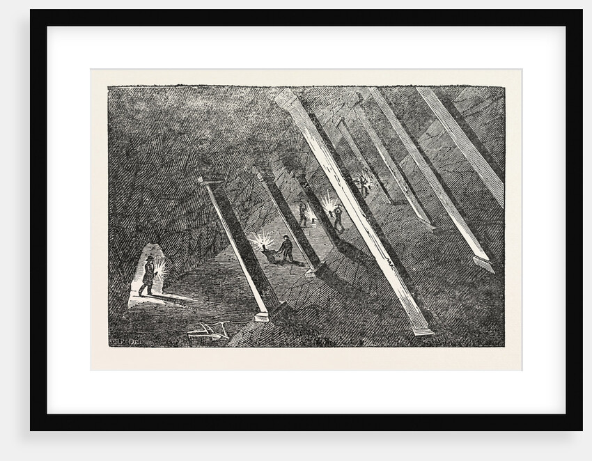 Scene in Polgooth Tin Mine by Anonymous