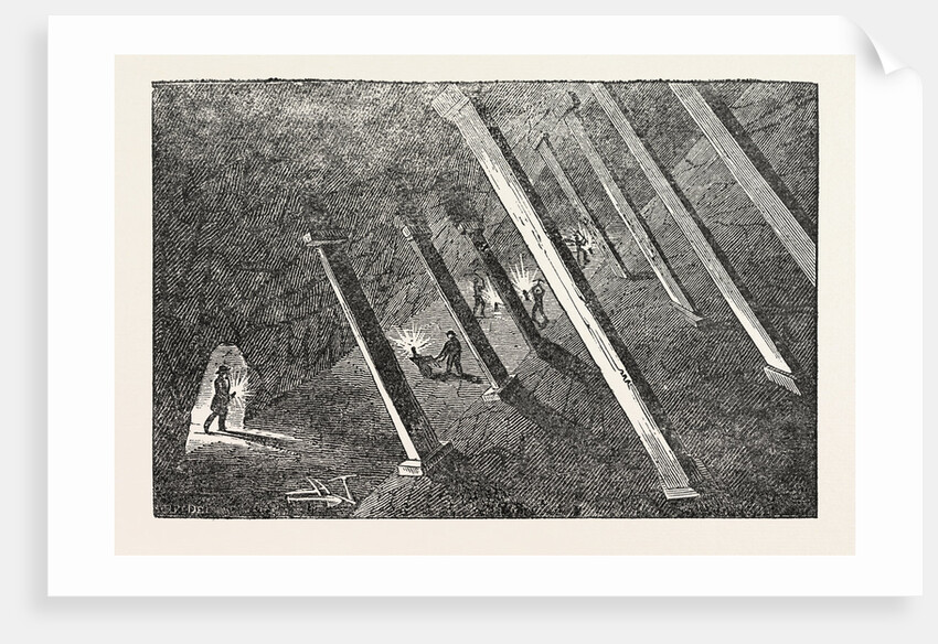 Scene in Polgooth Tin Mine by Anonymous