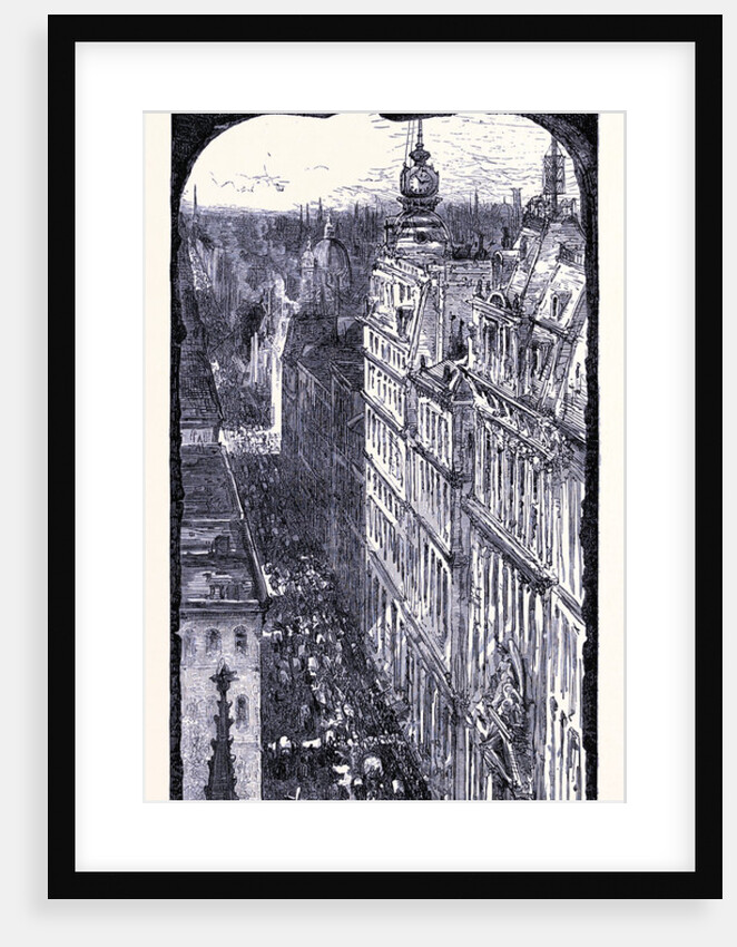 Broadway Seen from the Trinity Church Manhattan New York by Anonymous