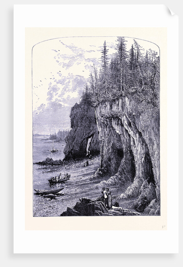 The Rock Near the Ovens Maine by Anonymous