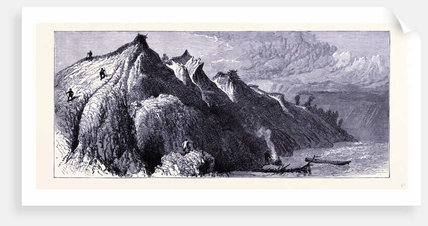 Clay Cliffs on the Shore of Lake Michigan by Anonymous