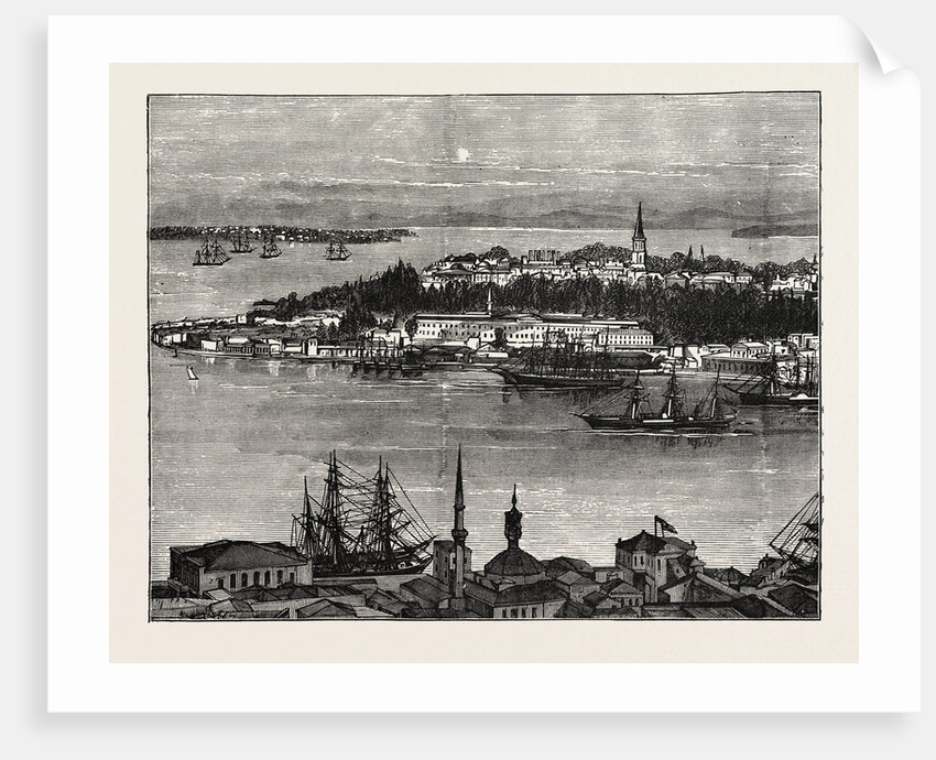 View Of Seraglio Point, Constantinople, Istanbul, Turkey by Anonymous