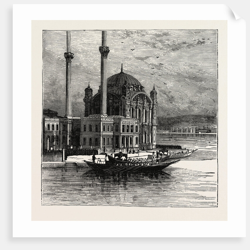 The Sultan At The Mosque Of St. Sophia. Hagia Sophia, The Church Of The Holy Wisdom In Istanbul, Turkey, Now A Museum by Anonymous