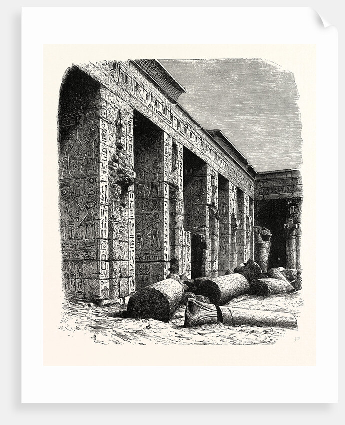 The Ruins Of The Palace Of Rameses Iii., At Medinet, Upper Egypt by Anonymous