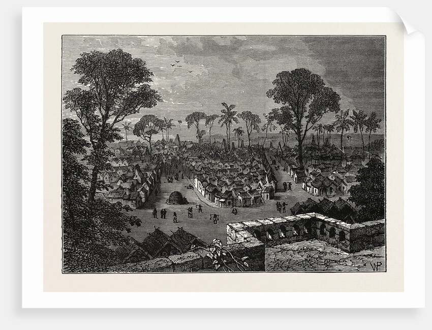 View Of Coomassie, The Capital Of Ashanti by Anonymous
