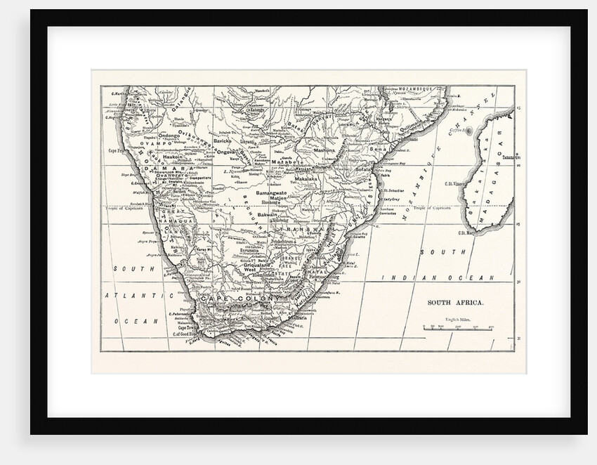 Map Of South Africa by Anonymous